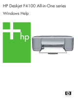 HP Deskjet F4100 All-in-One series Handleiding