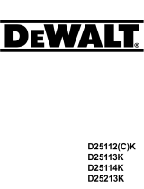 DeWalt D25213K Handleiding