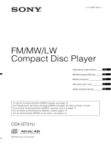 Sony CDX-GT31U de handleiding