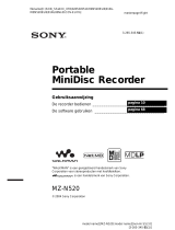 Sony net md walkman mz n520s de handleiding