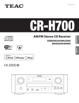 TEAC CR-H700 Handleiding
