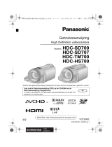 Panasonic HDCSD707 de handleiding