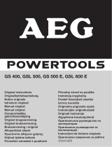 AEG GSL 500 de handleiding