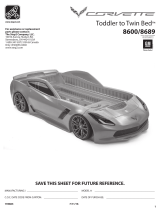 Step2 Corvette® Z06 Toddler to Twin Bed™ Assembly Instructions