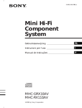 Sony MHC-RX110AV de handleiding