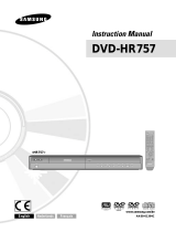 Samsung DVD-HR757 Handleiding