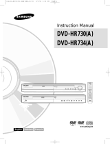 Samsung DVD-HR730A Handleiding