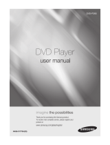 Samsung dvd p390 Handleiding