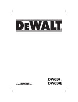 DeWalt DW650 de handleiding