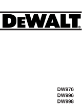 DeWalt DW998 T 5 de handleiding
