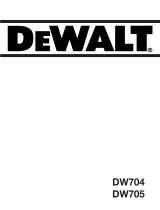 DeWalt DW704 Handleiding