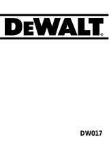 DeWalt DW017 Handleiding