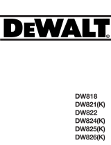 DeWalt DW822 T 1 de handleiding