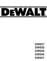 DeWalt dw 956 2 de handleiding