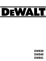DeWalt DW830 Handleiding