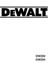DeWalt DW294 T 1 de handleiding