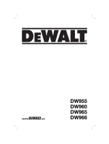 DeWalt DW 955 de handleiding