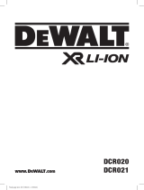 DeWalt XR Li-ION DCR020 Handleiding
