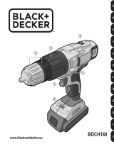 Black & Decker 2-Gang Akku-Schlagbohrschrauber 18 Volt BDCH188N -ohne Akku und Ladegerät Handleiding