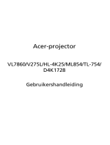 Acer VL7860 Handleiding