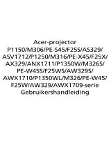 Acer P1350WL Handleiding
