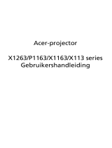 Acer X1163 Gebruikershandleiding