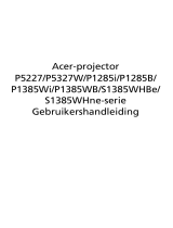Acer S1385WHne Gebruikershandleiding