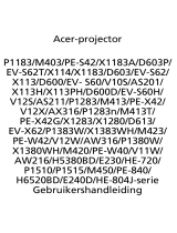 Acer P1515 Handleiding