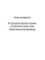 Acer P1223 Gebruikershandleiding