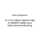 Acer X1140 Gebruikershandleiding