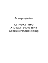 Acer X1140A Gebruikershandleiding