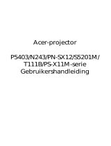 Acer P5403 Gebruikershandleiding