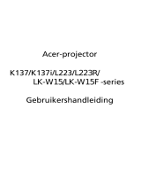 Acer K137 Handleiding
