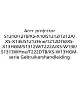 Acer XS-X13E Gebruikershandleiding