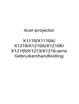 Acer X1110 Gebruikershandleiding