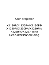 Acer X1130PA Gebruikershandleiding