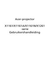 Acer X1161 Gebruikershandleiding