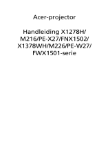 Acer X1278H Gebruikershandleiding