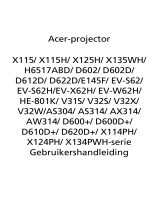 Acer X134PWH Gebruikershandleiding