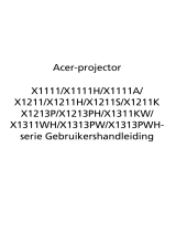 Acer X1311WH Gebruikershandleiding