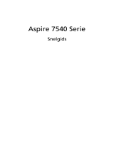 Acer Aspire 7540G Snelstartgids