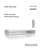 Philips DVDR730 Handleiding