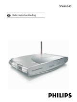 Philips sna6640 108mbps 802 11b g adsl wireless modem router Handleiding