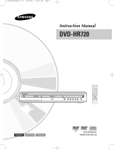 Samsung DVD-HR720P Handleiding