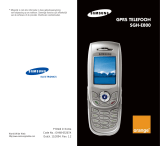 Samsung SGH-E800 Handleiding
