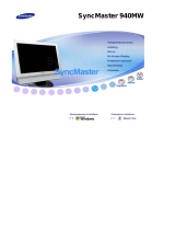 Samsung Syncmaster 940MW Handleiding