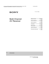 Sony STR-DN1030 Gebruikershandleiding