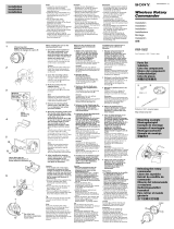 Sony RM-X6S Installatie gids
