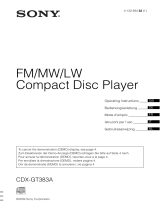 Sony CDX-GT383A de handleiding