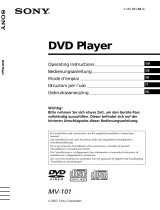 Sony MV-101 de handleiding